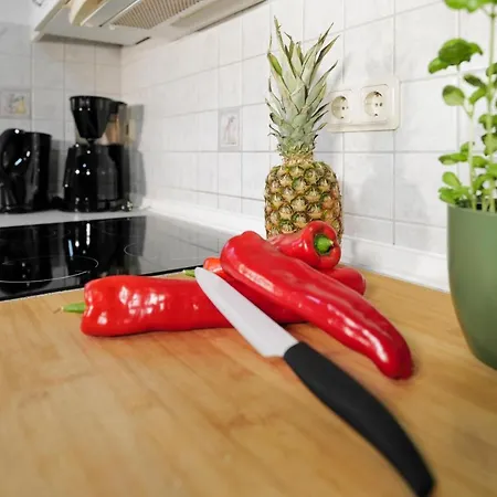Apartamento Haustierfrei - Glasfaser - Meerfarbig -terrasse Mit Strandkorb Oder Balkon - Parkplatz - Fahrradschuppen - Waschtrockner - E-ladesaeule- Ruhig Und Zentral - Nichtraucher